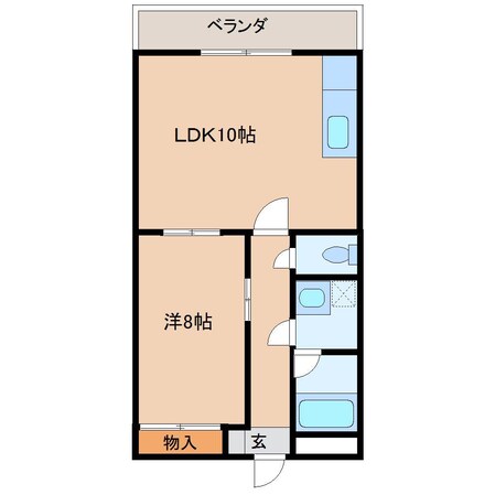 サンハイツ山田IIの物件間取画像